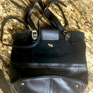 Emma Fox Leather and Suede Bag
